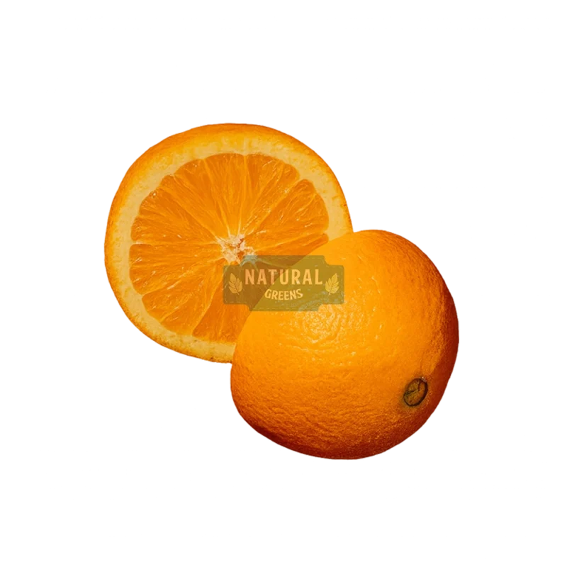 Finike portakalı – doğal üretim, taze hasat edilmiş, biri kesilmiş biri bütün portakal