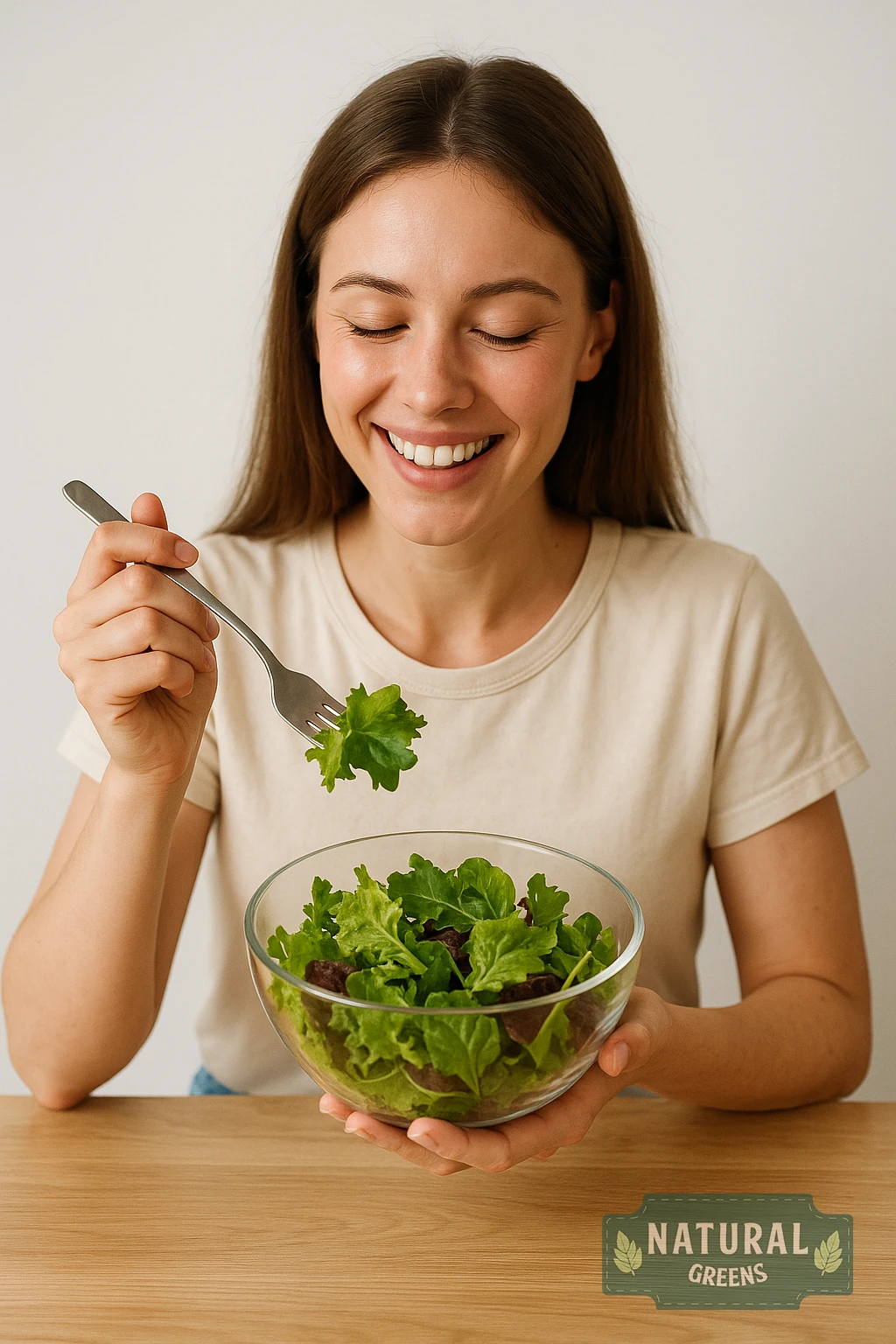 Natural Greens ürünleriyle hazırlanan taze salatalar